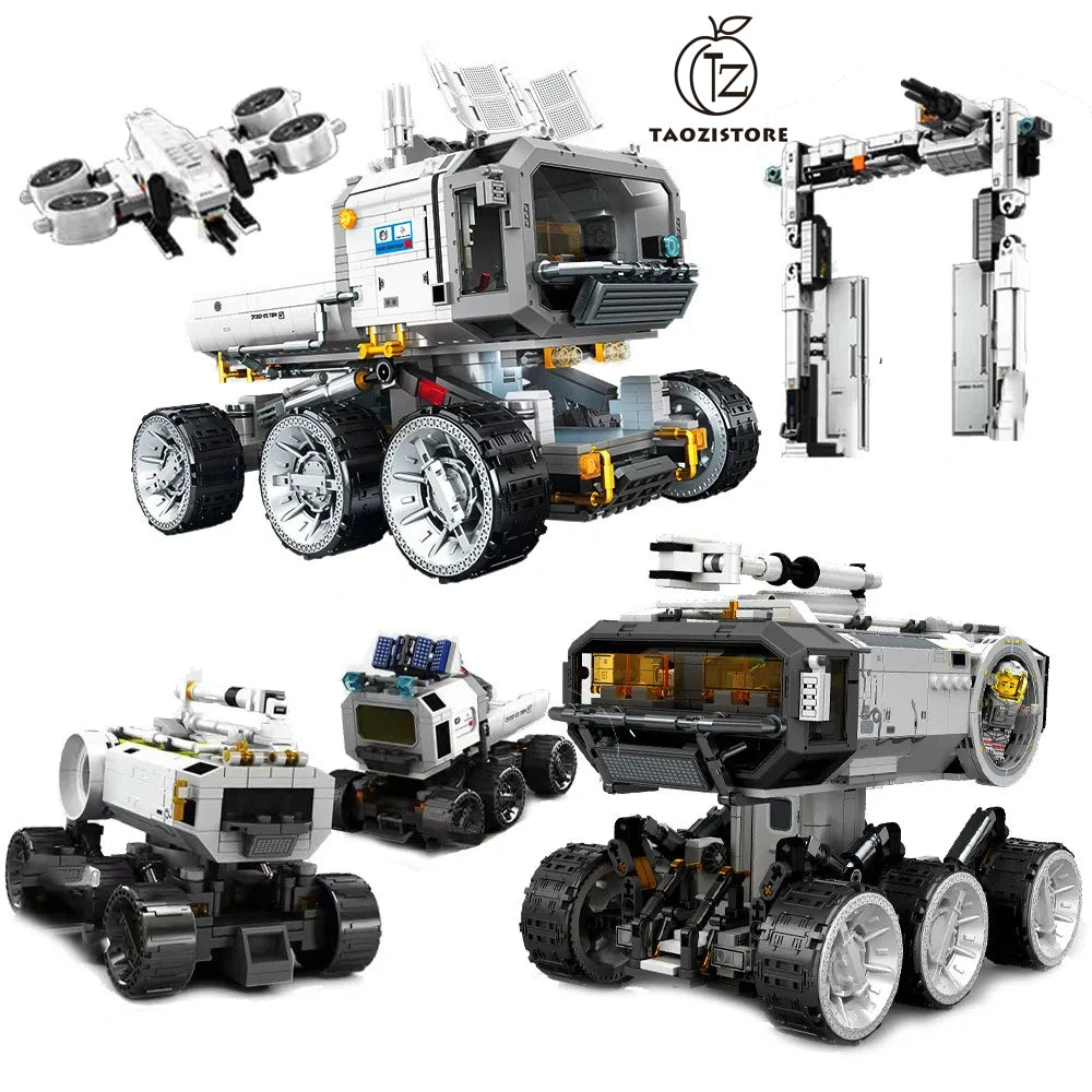 Wandering Earth II Space Adventure Building Blocks Set - Astronaut Figures Moon Vehicle Lunar Transporter Space Station Bricks Toys for Children Gift