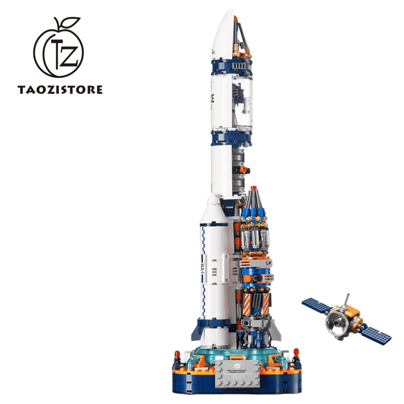 Space Exploration Rocket Building Blocks Toys, Collectible and Display Model Kits, Creative Gifts for Adult Boys Girls Ages 8+ (863 Pieces)