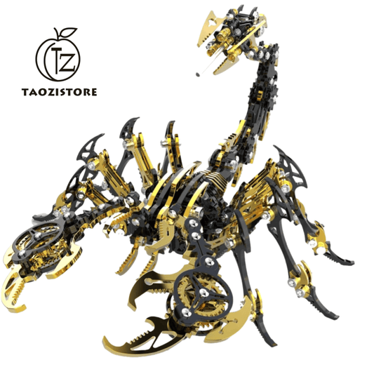 Colorful 3D Metal Puzzles for Adults Scorpion, DIY 3D Mechanical Scorpion Metal Model Kits to Build for Adults with Tool, Desktop Model Kits Building Toys for Adults/Teens