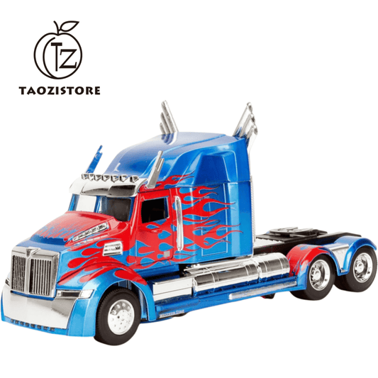 Transformers Optimus Prime 1:24 Diecast Vehicle Blue and Red