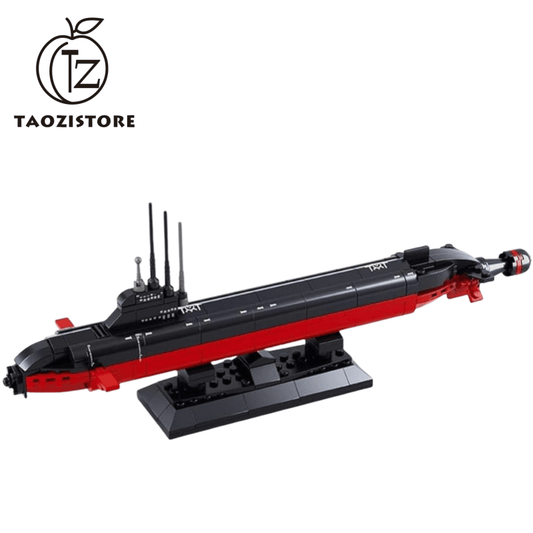 Navy nuclear submarine building block model toy, suitable for boys over 6 years old, 193 pieces