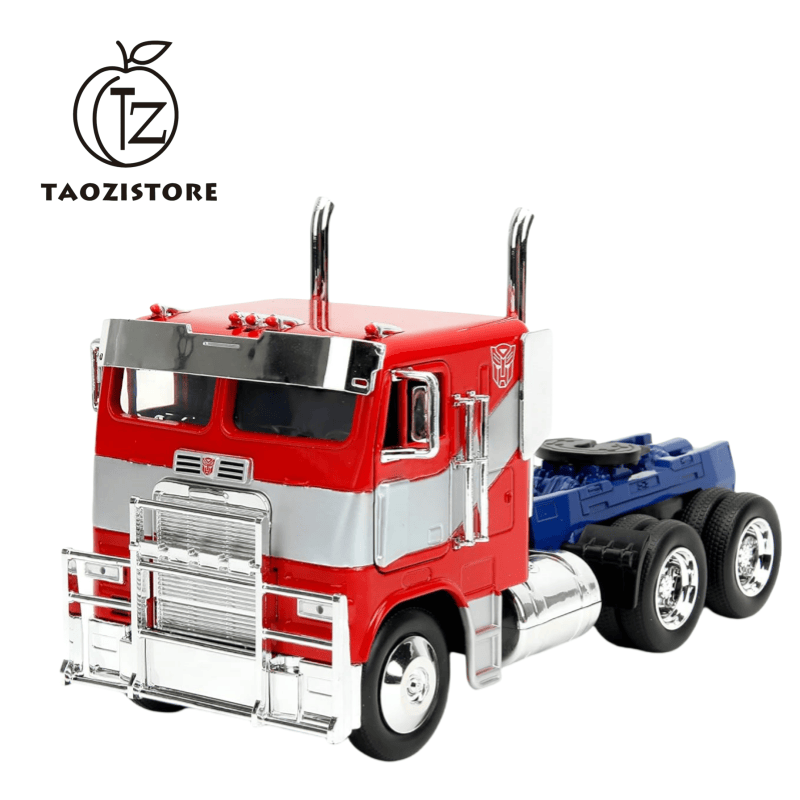 Transformers Beasts Rise 1:24 Optimus Prime with Robot Chassis Diecast Car, Toys for Kids and Adults