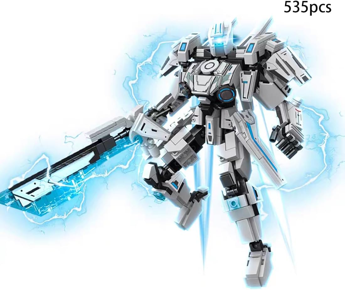 Battle doll mecha assembly kit (535 pieces), game hero mecha action figure model, fan collection building block toys, children's birthday gift