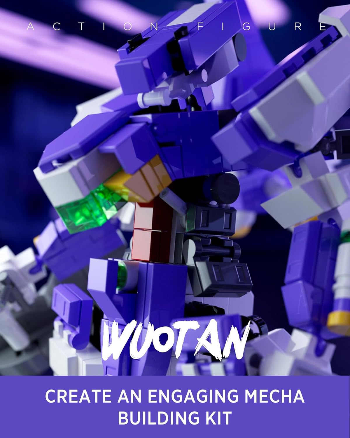 Wuotan mecha building block kit, fun model toy, suitable for gift giving