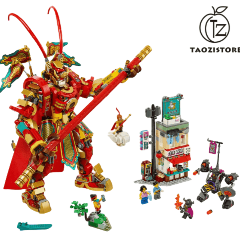 Monkey King series 80012 Monkey King Golden Mecha assembly building blocks toy 10752