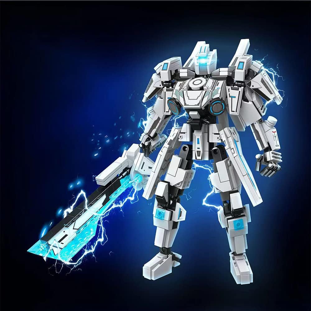 Battle doll mecha assembly kit (535 pieces), game hero mecha action figure model, fan collection building block toys, children's birthday gift