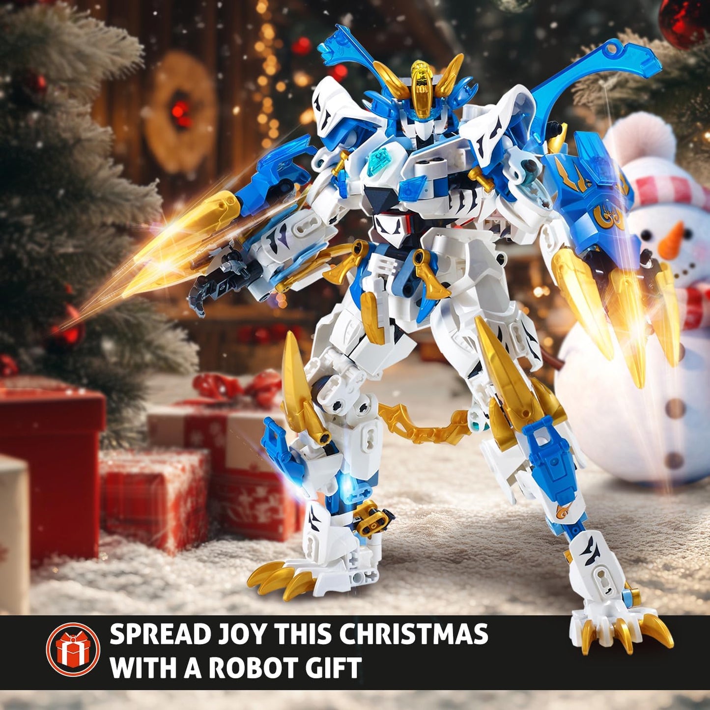 531pcs STEM Building Blocks Toys - 2 in 1 Transformer Robot Toy Building Blocks Set with Suzaku/Mecha Collectible Toy Gift for Adults Kids Boys 8 9 10+