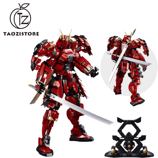 Samurai Mech Warrior Model Building Sets, Double Swords Robot Building Blocks Toy Set, 923 Pcs Compatible with , Creative Collectible Gift for Adults Man Teens Boys 8+