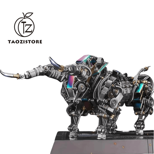 Adult 3D Metal Puzzle, Bison Metal Model Set, 3D Metal Puzzle Mechanical Bison Building Blocks, Difficult DIY Assembly, high-end Gift for Men.